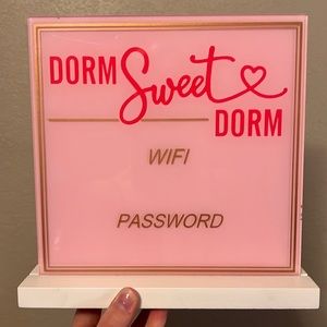 Dry erase wifi sign for dorm room